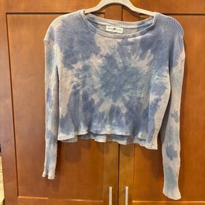 Natural Life Tie Dye Ribbed Long Sleeve Top
